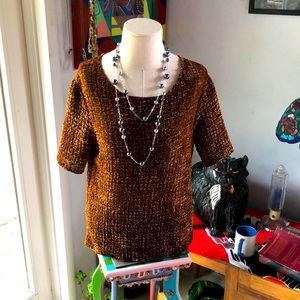 Coldwater  Creek Burn Velvet Top